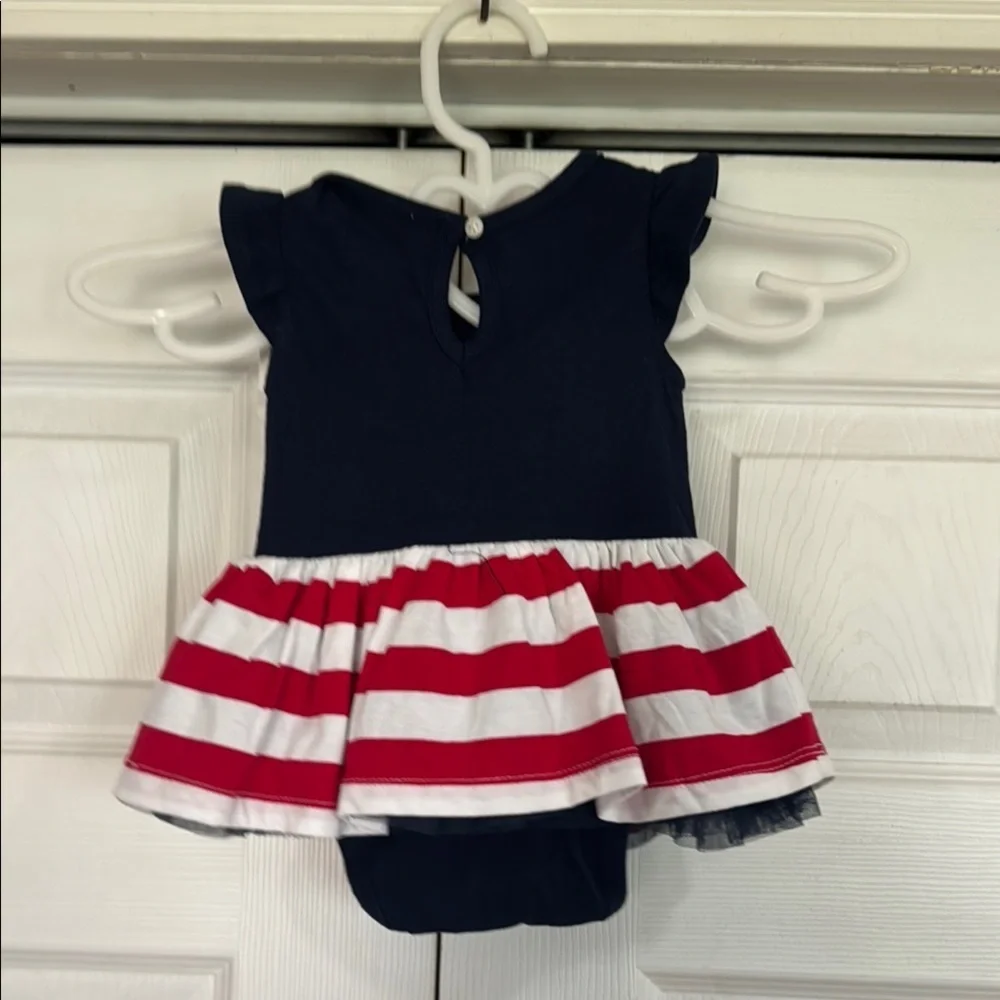 The Children's Place Navy and Red Star Dress